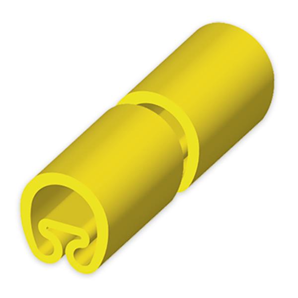 UNEX 1853-M Manguito PVC plástico para diámetro 7-18 28mm amarillo