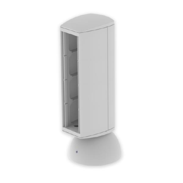 UNEX 50623 Torreta para 4 mecanismos 65 U24X gris
