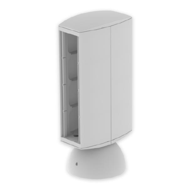 UNEX 50723 Torreta para 8 mecanismos 65 U24X gris