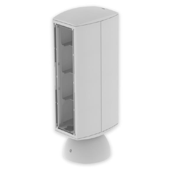 UNEX 50724 Torreta para 8 mecanismos 80 U24X gris