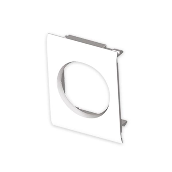 UNEX 51624-2 Adaptador canal U24X 93-80 PVC blanco nieve