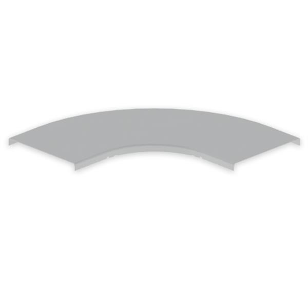 UNEX 66211 Tapa curva plana 90º 200 U23X gris RAL7035