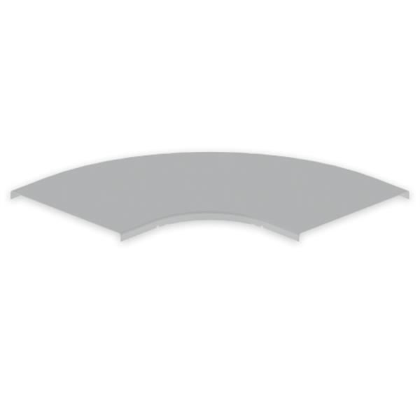 UNEX 66311 Tapa curva plana 90º 300 U23X gris RAL7035