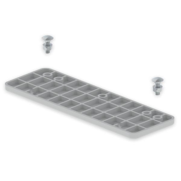 UNEX 66820 Unión base 100x400 U23X gris
