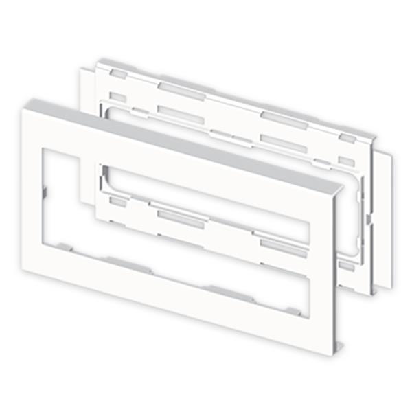 UNEX 73643-2 Marco para mecanismo PVC 110x281mm U24X blanco nieve