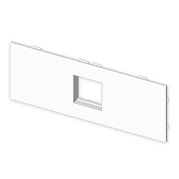 UNEX 73656-2 Placa para 2 módulos 22,5x45 MOSAIC U24X PVC blanco nieve