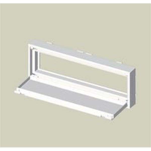UNEX 73659 *PLACA P/MEC.SOBRE RAIL DIN PVC BLANCO