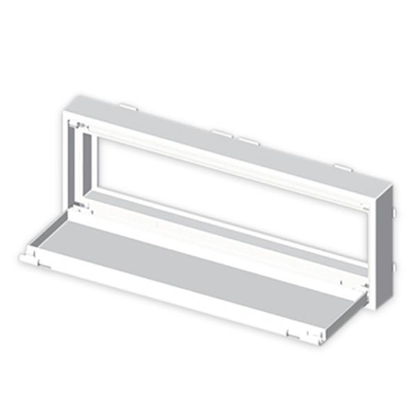 UNEX 73659-2 Placa para mecanismo SOBRE RAIL DIN PVC U24X blanco nieve