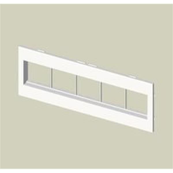 UNEX 73670 *PLACA PARA 5 MODULOS 45x45 SIMON 27 U24X PVC BLANCO