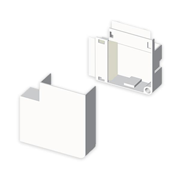 UNEX 78235-2 Angulo plano PVC P/78085/78135 U24X blanco nieve