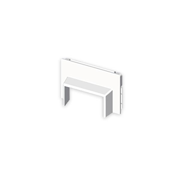 UNEX 78693-2 Adaptador frontal PVC 78085/78135 U24X blanco nieve