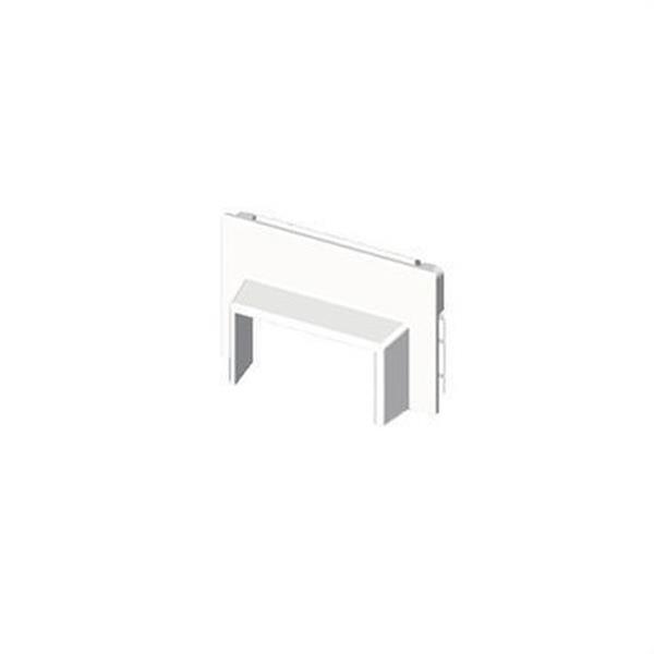 UNEX 78695-2 Adaptador frontal 20x50 U24X PVC blanco nieve