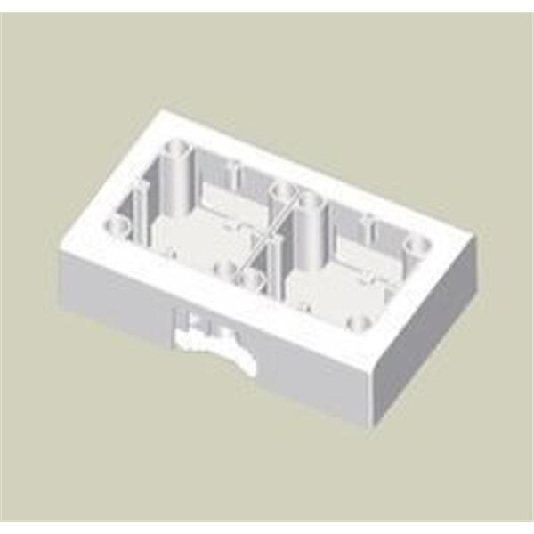 UNEX 78751-2 CAJA UNIVERSAL DOBLE PVC MODULO 78 U24X BLANCO NIEVE 