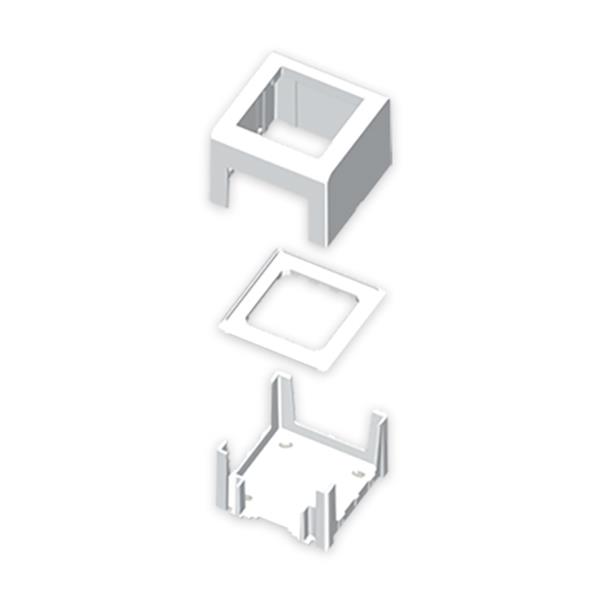 UNEX 78756-2 Caja MOSAIC 45 PVC módulo 78 U24X blanco nieve