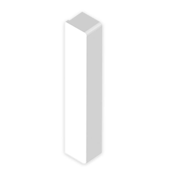 UNEX 80384-2 Tapa final 16x100 U24X PVC blanco nieve