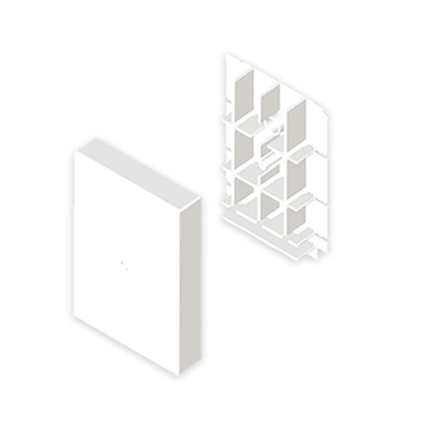 UNEX 80434-2 Derivación moldura 16x100 U24X PVC blanco nieve