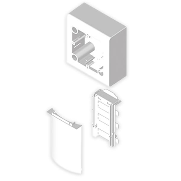 UNEX 80700-2 Adaptador mecanismo UNIVERSAL U24X PVC blanco nieve