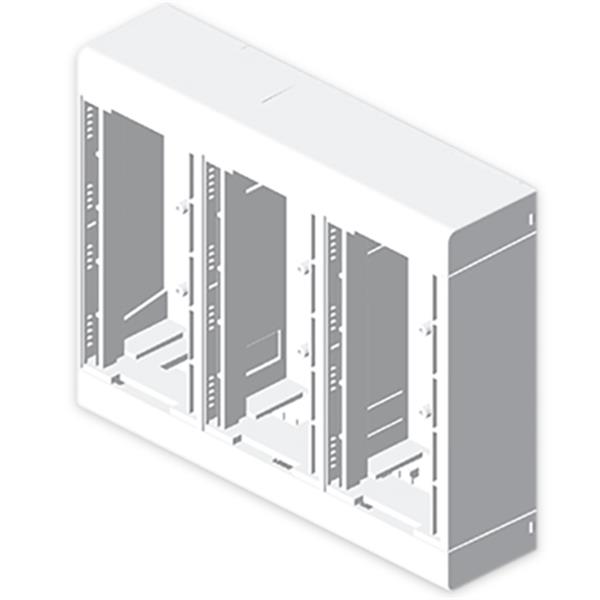 UNEX 85033-2 Caja modular blanco nieve 6 módulos U24X PVC