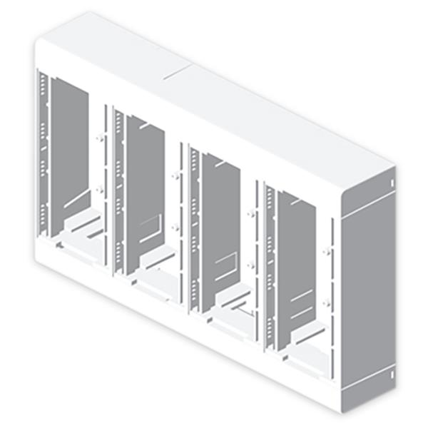 UNEX 85043-2 *CAJA MODULAR BLANCO NIEVE 8 MÓDULOS U24X PVC