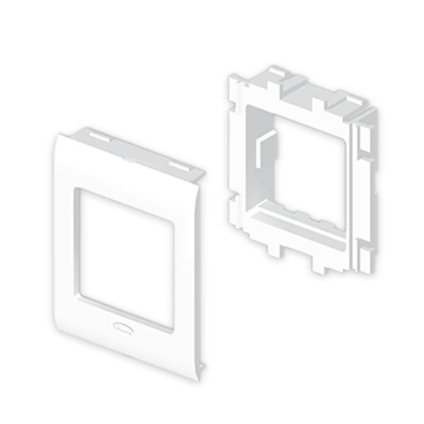 UNEX 93608-2 Adaptador 1 mecanismo MOSAIC 45 cubierta 65 U24X blanco nieve