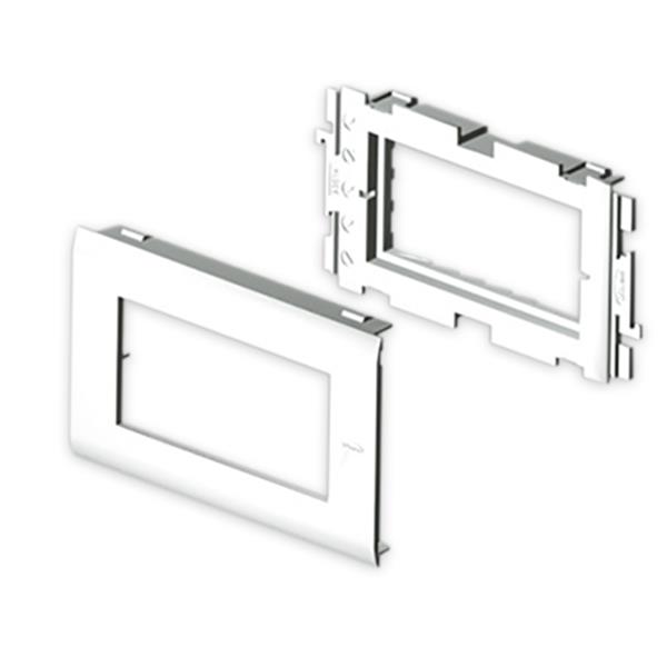 UNEX 93614-2 Adaptador 4 módulo MOSAIC 80 U24X blanco nieve