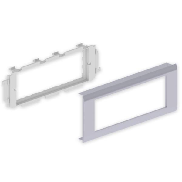 UNEX 93618-03 Adaptador 6 módulo MOSAIC 65 U24X PVC aluminio