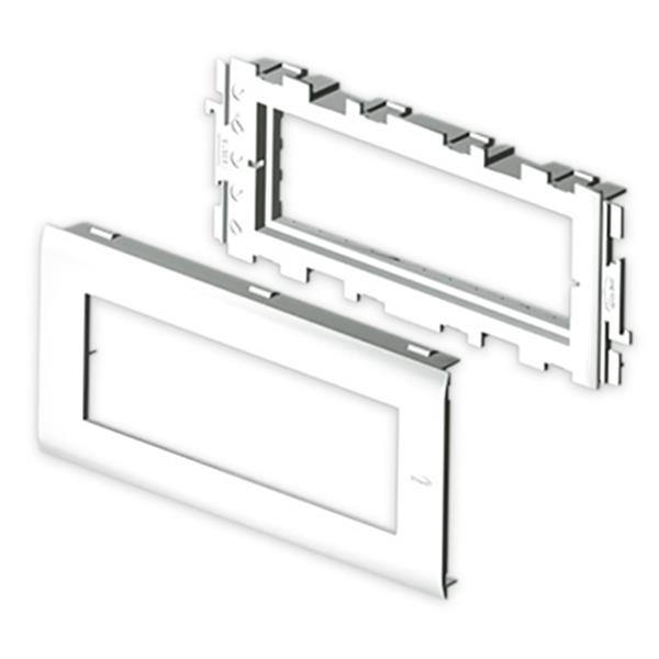 UNEX 93619-2 Adaptador 6 módulo MOSAIC 80 U24X blanco nieve