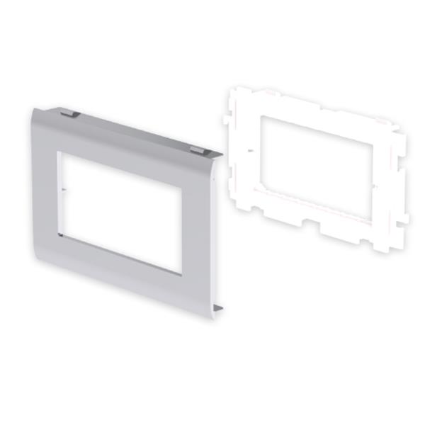 UNEX 93657-03 Adaptador 93 4 módulo UNICA U24X aluminio 80 PVC