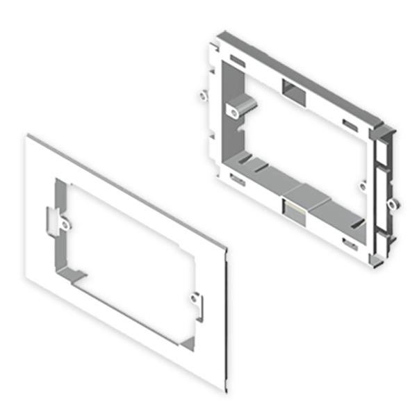 UNEX 93657-2 Adaptador 93 4 módulo UNICA 80 U24X PVC blanco nieve