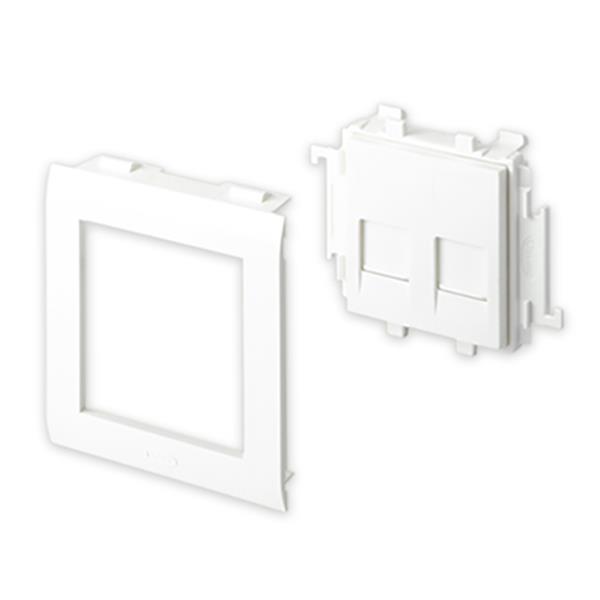 UNEX 93751-2 Adaptador 1 mecanismo SYSTIMAX U24X 65mm blanco nieve