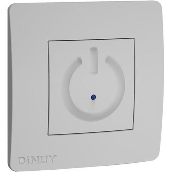 DINUY PT GAR 001 Pulsador Pulsatemp empotrar táctil 2 hilos garra blanco