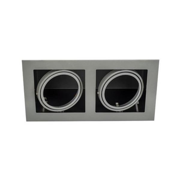 CONALUX 3014/2-G Luminaria empotrable KARDAN 2x75W gris