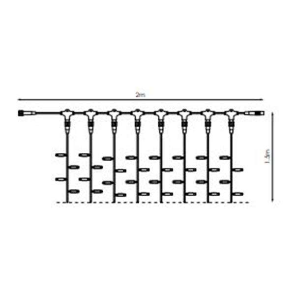 PRILUX 977722 Cable alimentación STRING PLUS LED con rectificador blanco