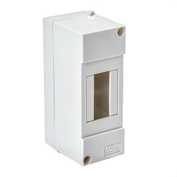 IDE BT2 Caja 2 módulos 130x50x64 sin puerta autoextinguible de color blanco