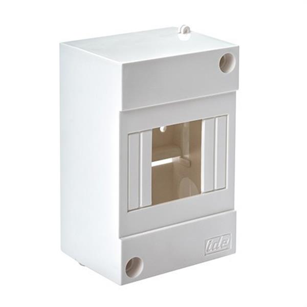 IDE BT4 Caja 4 módulos 130x85x64 sin puerta autoextinguible de color blanco