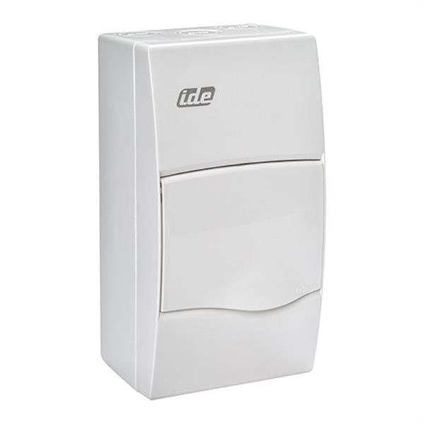 IDE BV4PO Caja 4 módulos con puerta autoextinguible puerta opaca de color blanco