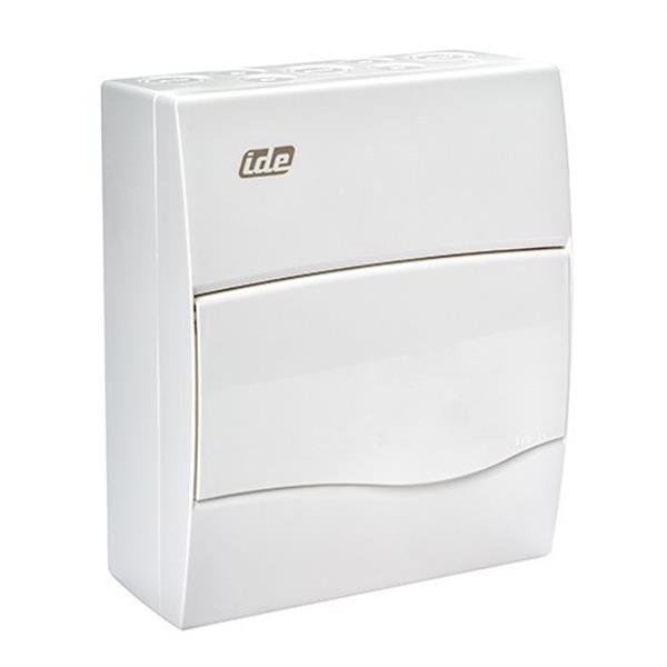 IDE BV8PO Caja 8 módulos con puerta autoextinguible puerta opaca de color blanco