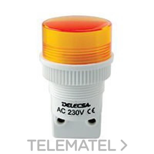 DELECSA 417024REC PILOTO D417 24V ROJO EMBELLECEDOR CROMO BORNES