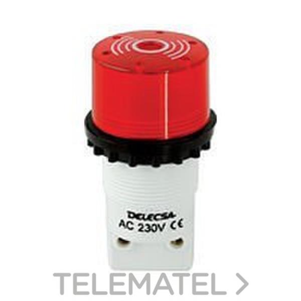 DELECSA 714024RB PILOTO ZUMBADOR 714 24V ROJO BORNES
