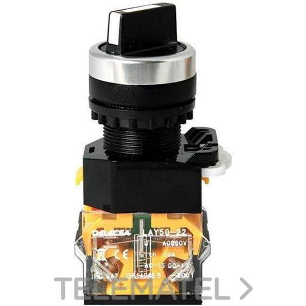 DELECSA 75072A PULSADOR SELECTOR INTERRUPTOR 3 POSICION D7507 AMBAR