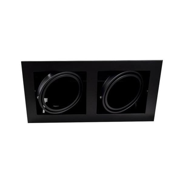CONALUX 3014/2-N Luminaria empotrable KARDAN 2x75W negro