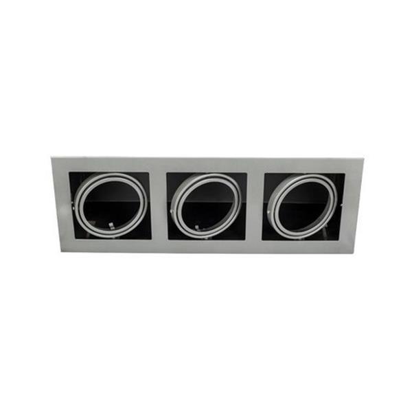 CONALUX 3014/3-G Luminaria empotrable KARDAN 3x75W gris