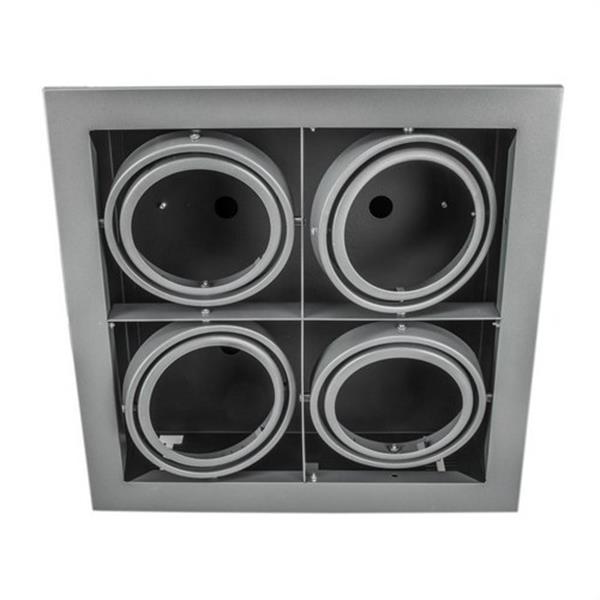 CONALUX 3014/4-G Luminaria empotrable KARDAN 4x75W gris