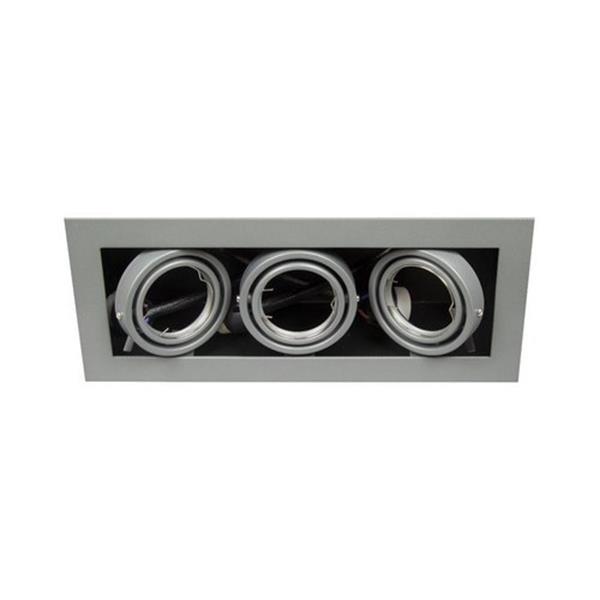 CONALUX 3010-G Luminaria empotrable KARDAN 3x50W gris