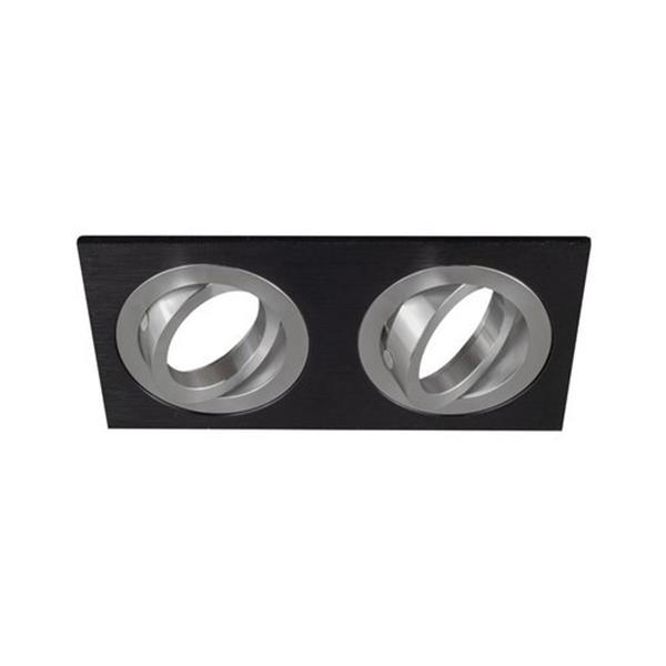 CONALUX 4138/2-11 Downlight empotrable 4138/2 cuadrado basculante 50W wengue