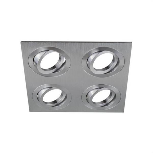 CONALUX 4138/4-23 Downlight empotrable 4138/4 cuadrado basculante 50W aluminio