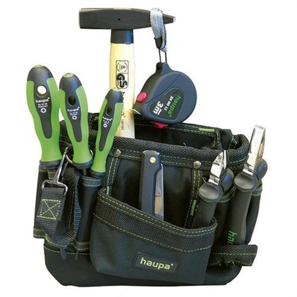 HAUPA 220213 Bolsa con cinturón porta herramienta 8 piezas