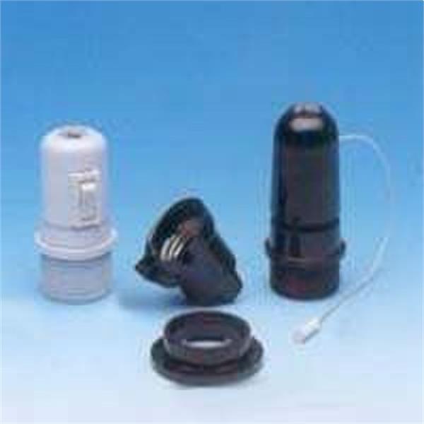 JANGAR 880-N PORTALAMPARAS BAQUELITA CON INTERRUPTOR NEGRO