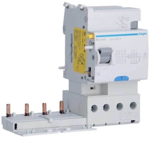 HAGER BD441N Bloque diferencial tipo-AC 30mA 4P 40A