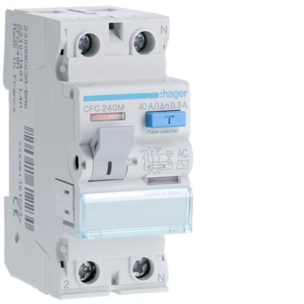 HAGER CFC240M Diferencial 2P 40A 300mA tipo-AC